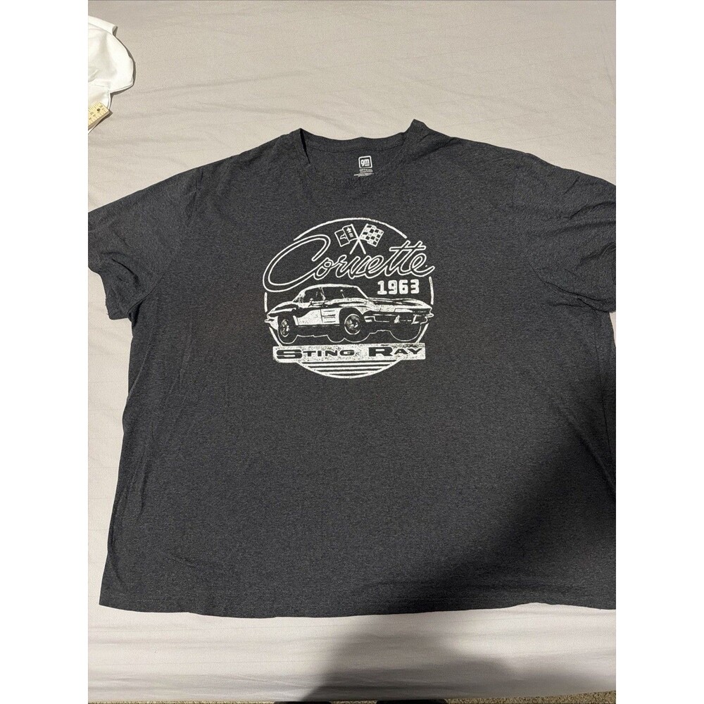 Corvette 1963 Sting Ray T-Shirt Mens Size 4XB Gray General Motors Official A0048